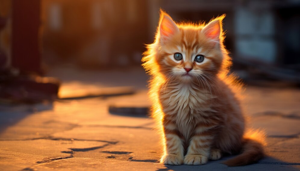 cute brown kitten